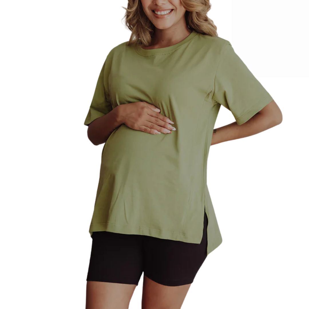 Biker Short De Algodon De Maternidad / Embarazada – Comodidad Y Frescura Para El Verano